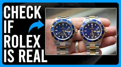 check if a rolex is real